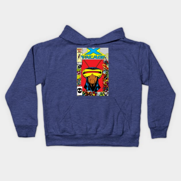 X-Facade 10 Kids Hoodie by ThirteenthFloor